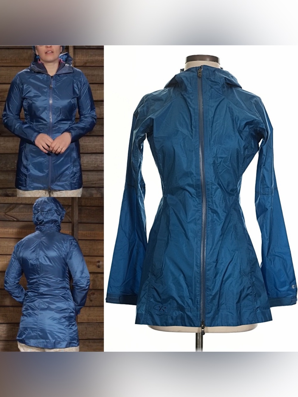 Outdoor Research Women's Helium Traveller Rain Jacket Cornflower Blue XS